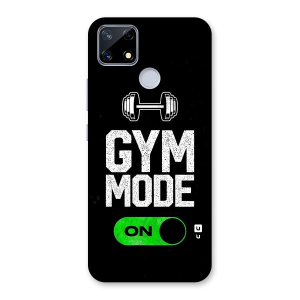 Gym Mode On Glass Back Case for Realme Narzo 20