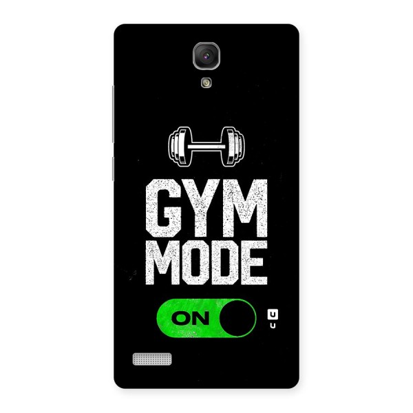 Gym Mode On Back Case for Redmi Note