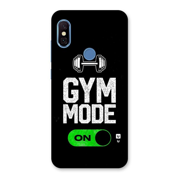 Gym Mode On Back Case for Redmi Note 6 Pro