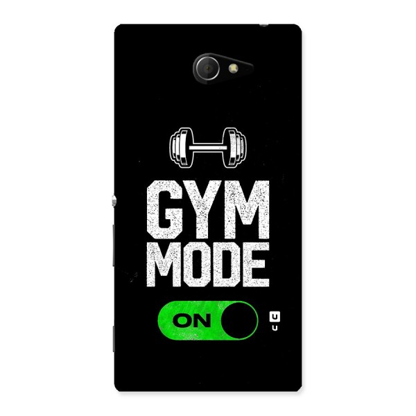 Gym Mode On Back Case for Sony Xperia M2