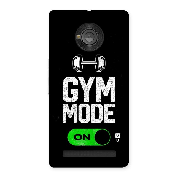 Gym Mode On Back Case for Yu Yuphoria