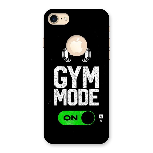 Gym Mode On Back Case for iPhone 8 Logo Cut