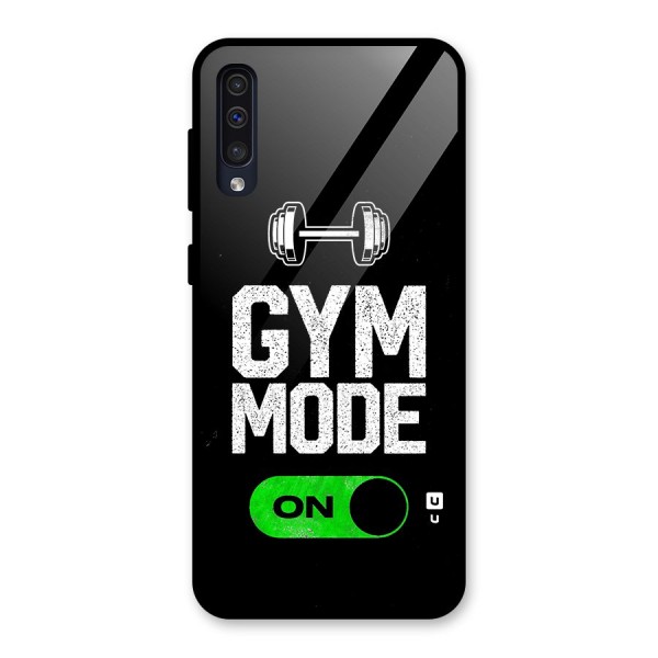 Gym Mode On Glass Back Case for Galaxy A50s