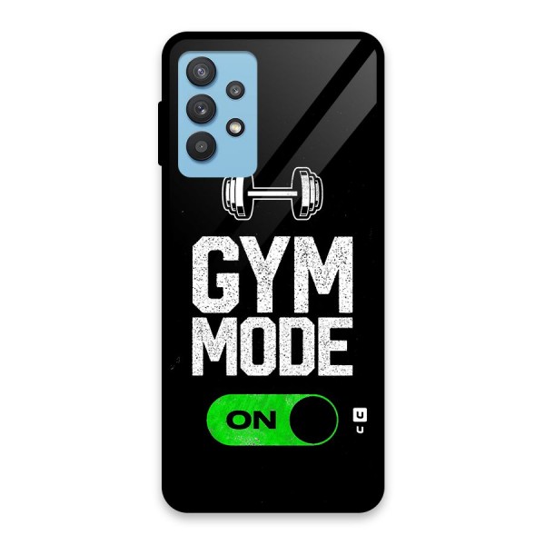 Gym Mode On Glass Back Case for Galaxy M32 5G