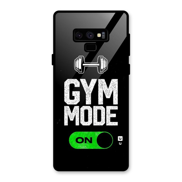 Gym Mode On Glass Back Case for Galaxy Note 9