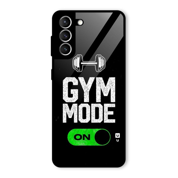 Gym Mode On Glass Back Case for Galaxy S21 5G