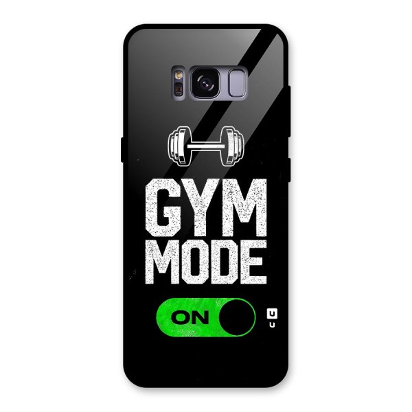 Gym Mode On Glass Back Case for Galaxy S8