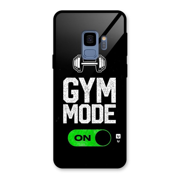 Gym Mode On Glass Back Case for Galaxy S9