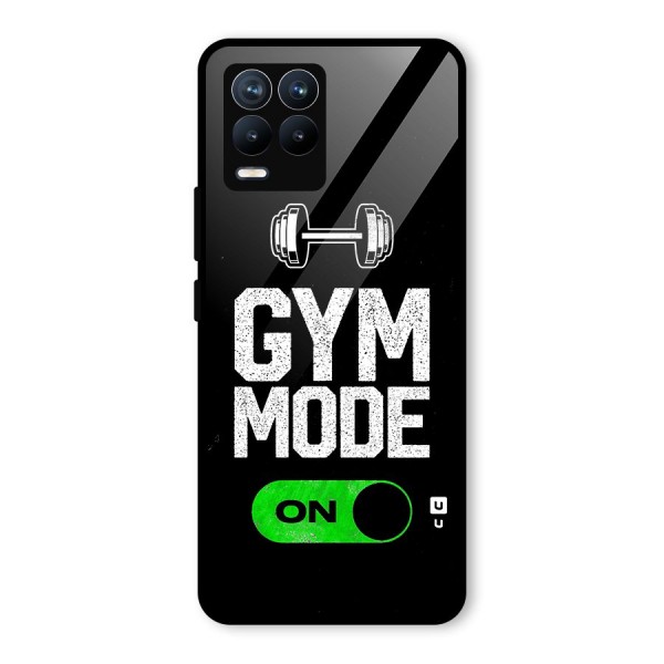 Gym Mode On Glass Back Case for Realme 8 Pro