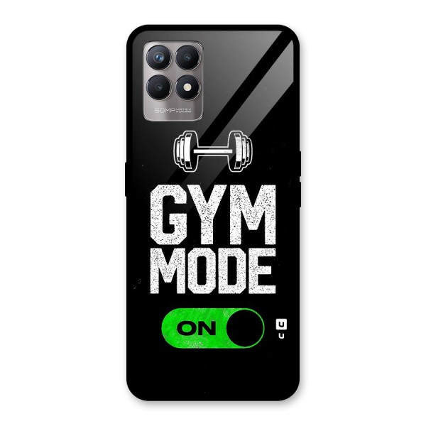 Gym Mode On Glass Back Case for Realme 8i