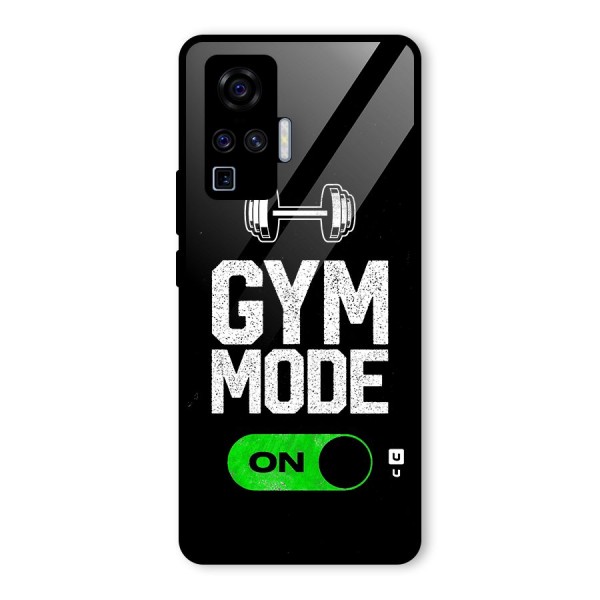 Gym Mode On Glass Back Case for Vivo X50 Pro