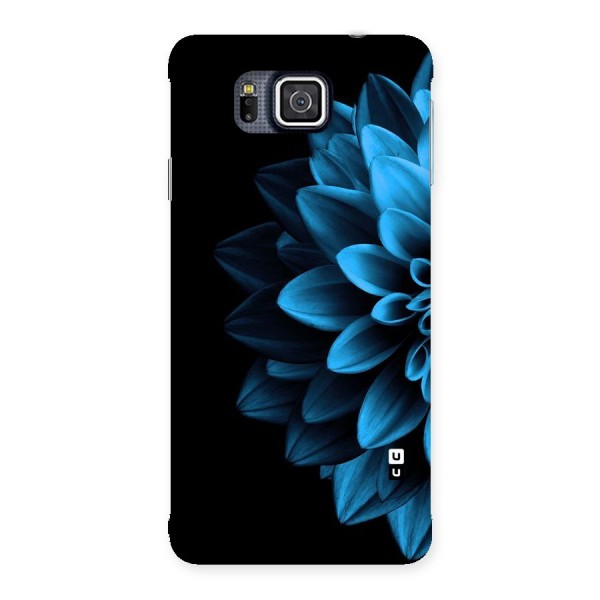 Half Blue Flower Back Case for Galaxy Alpha