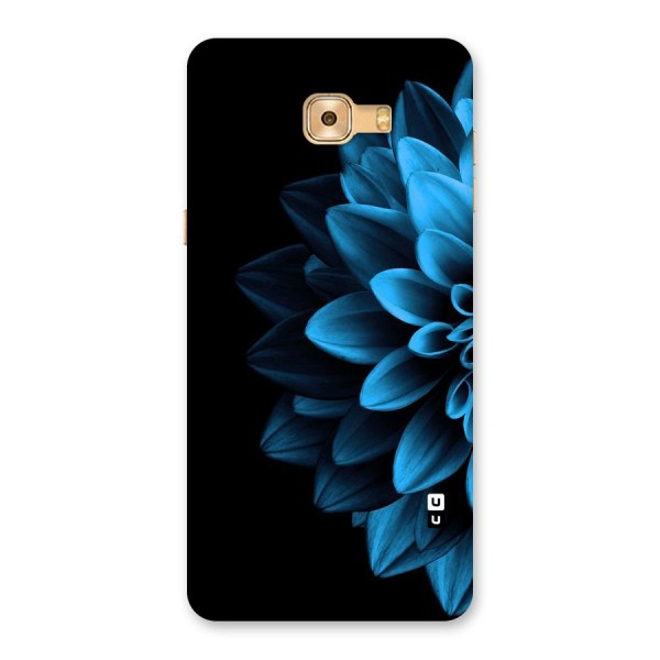 Half Blue Flower Back Case for Galaxy C9 Pro