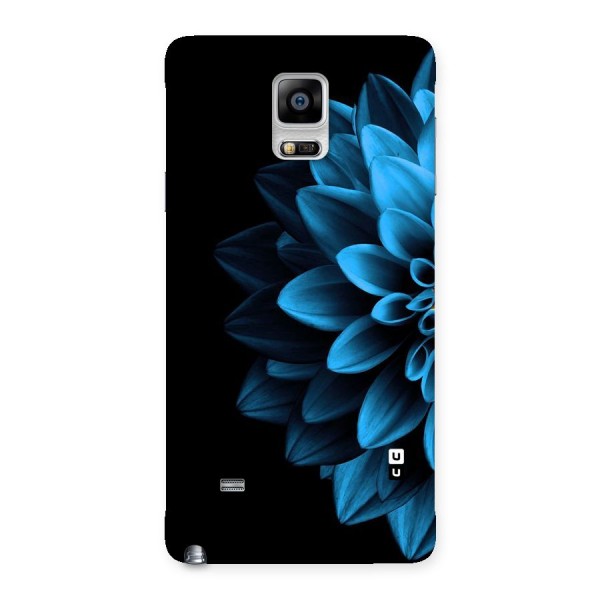 Half Blue Flower Back Case for Galaxy Note 4