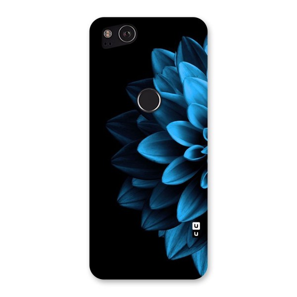 Half Blue Flower Back Case for Google Pixel 2