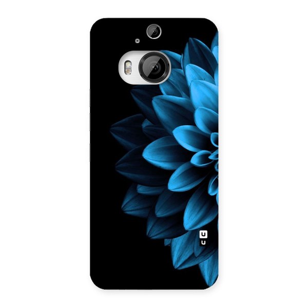 Half Blue Flower Back Case for HTC One M9 Plus