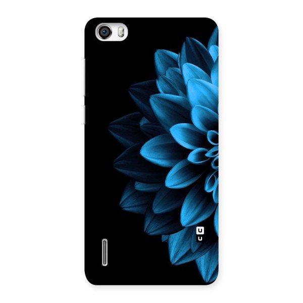 Half Blue Flower Back Case for Honor 6