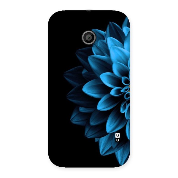 Half Blue Flower Back Case for Moto E