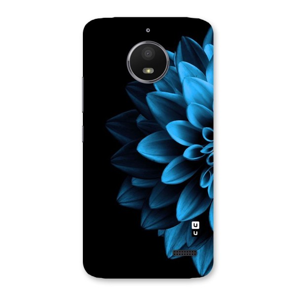 Half Blue Flower Back Case for Moto E4