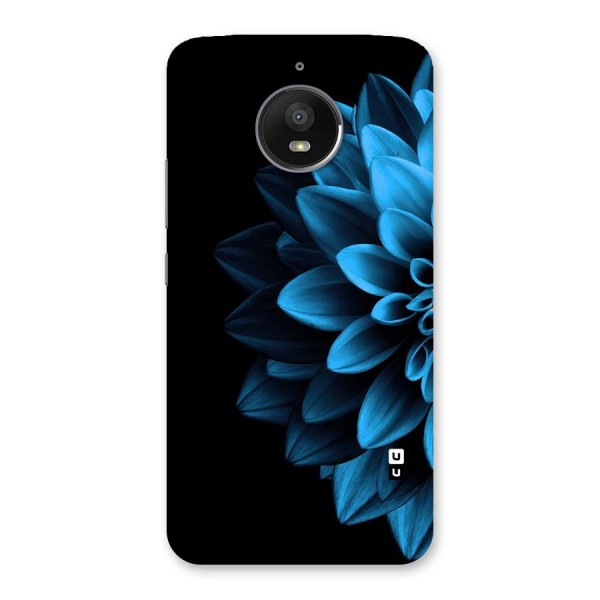 Half Blue Flower Back Case for Moto E4 Plus