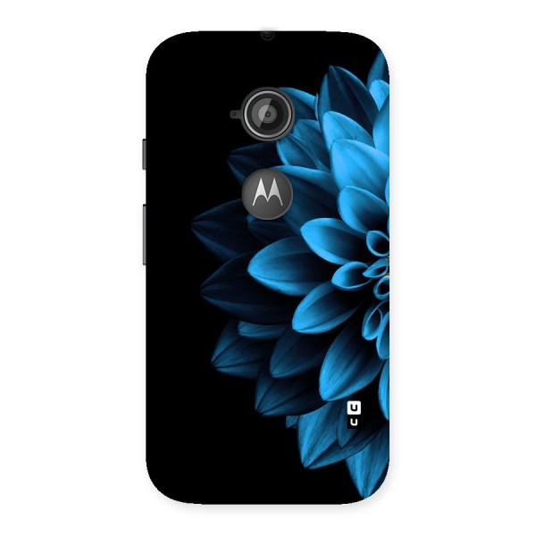 Half Blue Flower Back Case for Moto E 2nd Gen