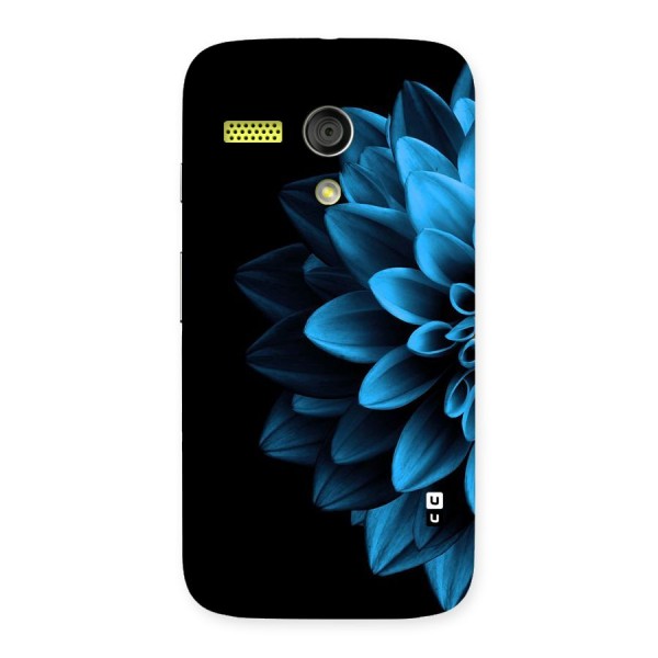 Half Blue Flower Back Case for Moto G