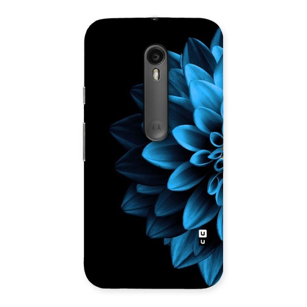 Half Blue Flower Back Case for Moto G3