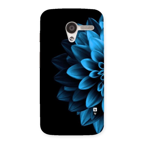 Half Blue Flower Back Case for Moto X