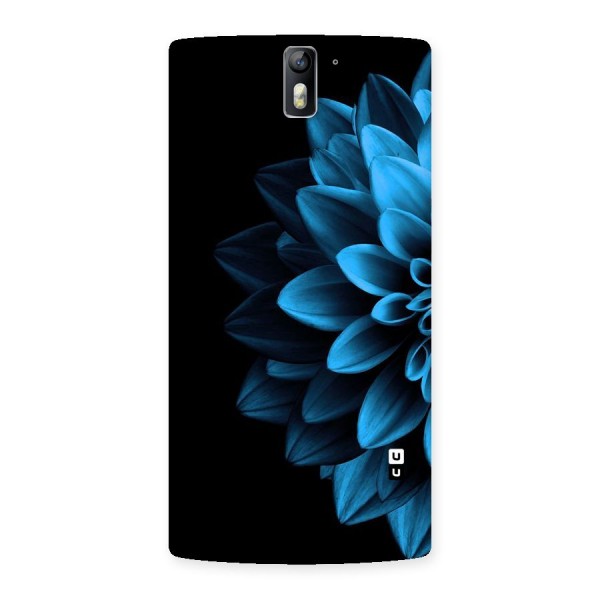 Half Blue Flower Back Case for One Plus One