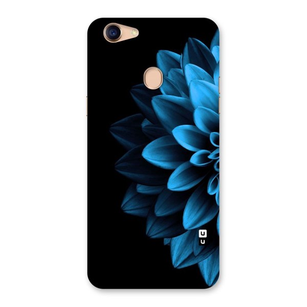 Half Blue Flower Back Case for Oppo F5