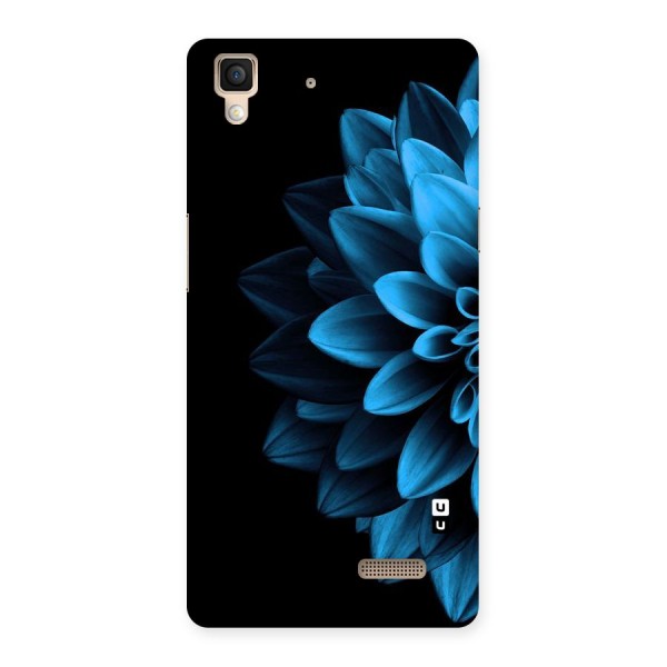 Half Blue Flower Back Case for Oppo R7