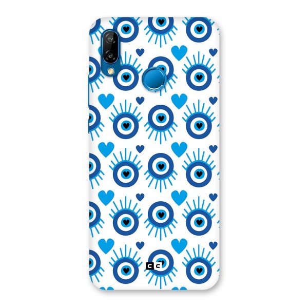 Hands Draw Eye Back Case for Huawei P20 Lite