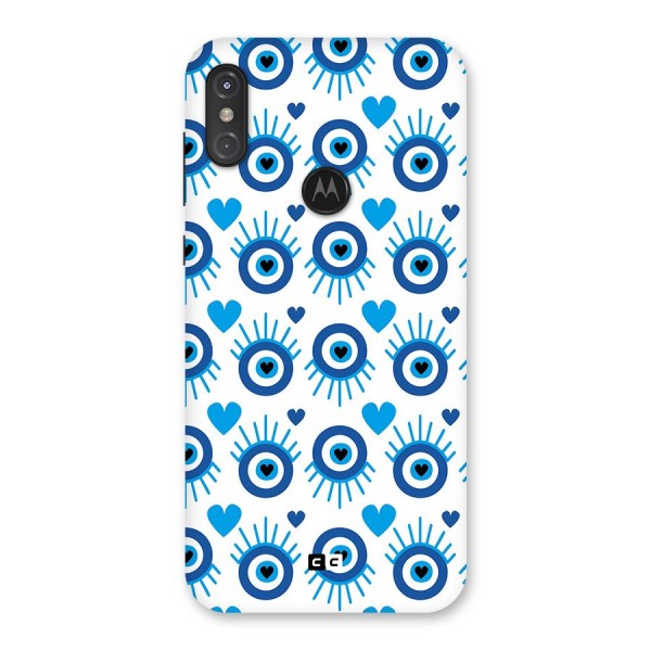 Hands Draw Eye Back Case for Motorola One Power