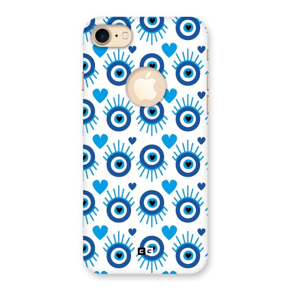 Hands Draw Eye Back Case for iPhone 8 Logo Cut