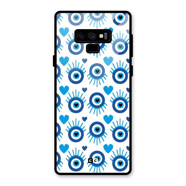 Hands Draw Eye Glass Back Case for Galaxy Note 9