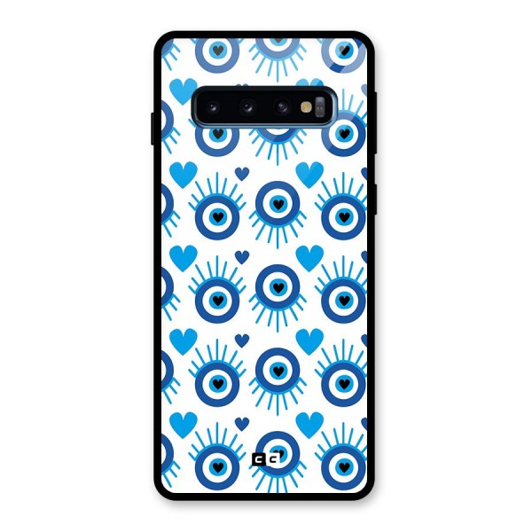 Hands Draw Eye Glass Back Case for Galaxy S10