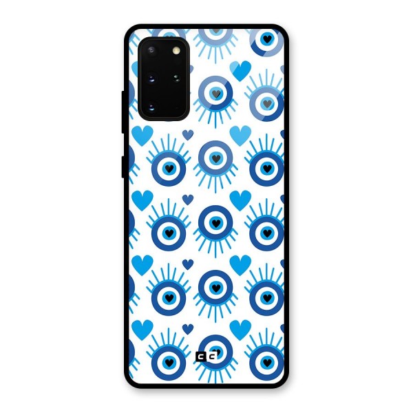 Hands Draw Eye Glass Back Case for Galaxy S20 Plus