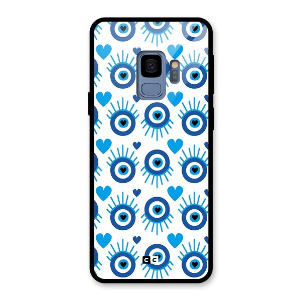 Hands Draw Eye Glass Back Case for Galaxy S9