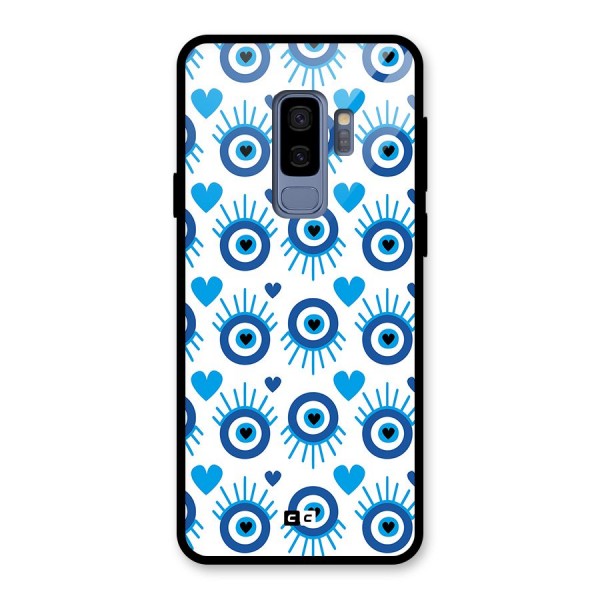 Hands Draw Eye Glass Back Case for Galaxy S9 Plus