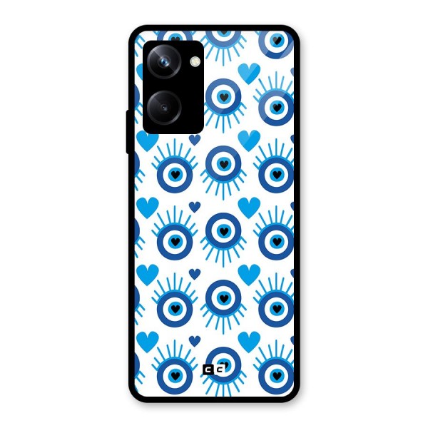 Hands Draw Eye Glass Back Case for Realme 10 Pro