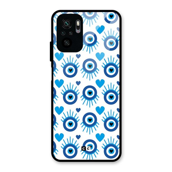 Hands Draw Eye Glass Back Case for Redmi Note 10