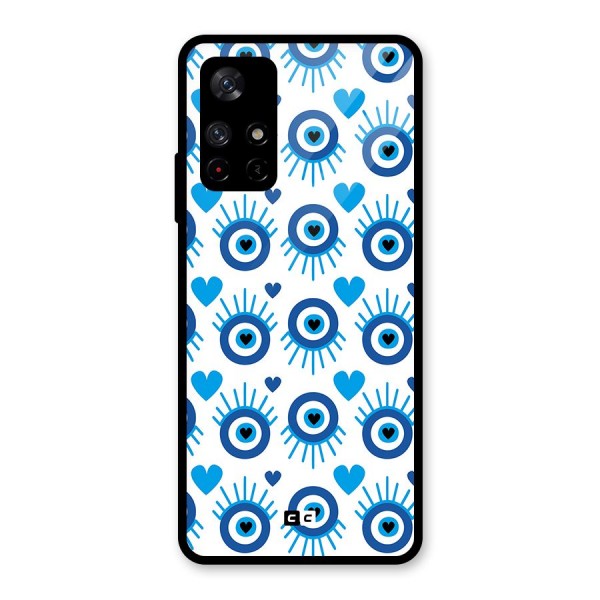 Hands Draw Eye Glass Back Case for Redmi Note 11T 5G