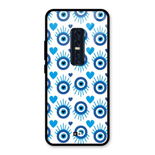 Hands Draw Eye Glass Back Case for Vivo V17 Pro