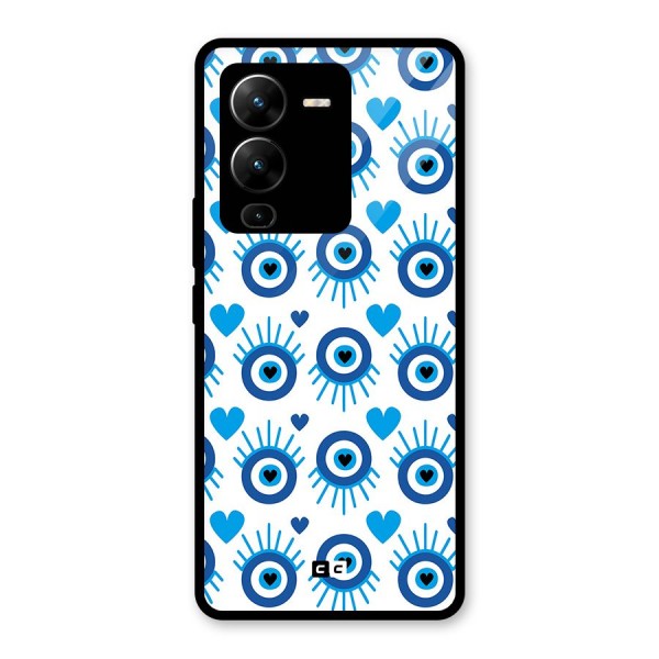 Hands Draw Eye Glass Back Case for Vivo V25 Pro