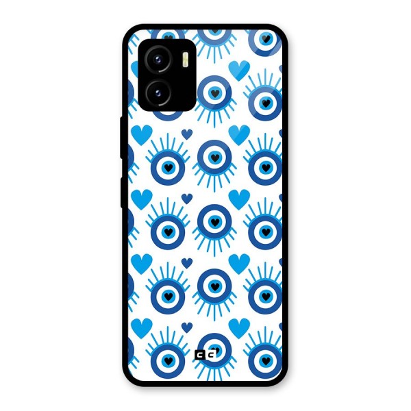 Hands Draw Eye Glass Back Case for Vivo Y15s