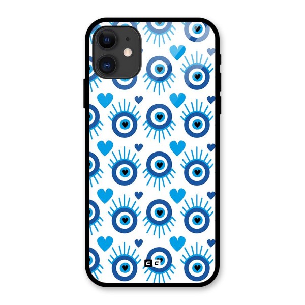 Hands Draw Eye Glass Back Case for iPhone 11