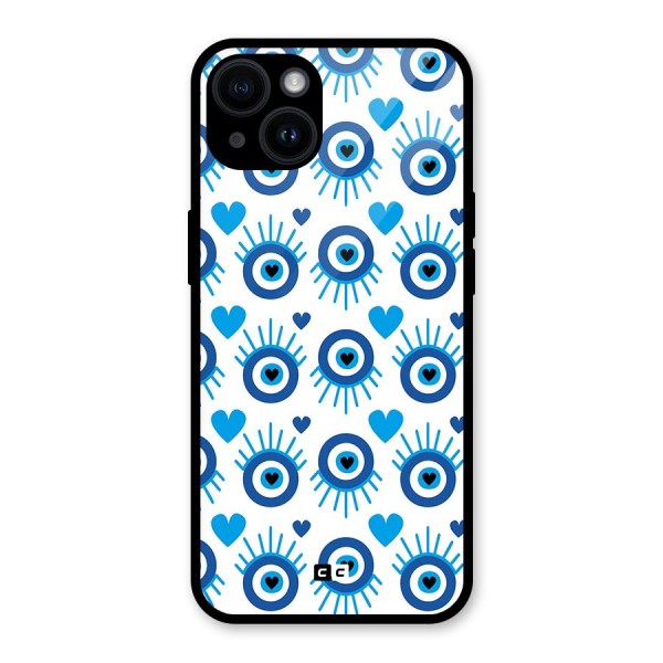 Hands Draw Eye Glass Back Case for iPhone 14