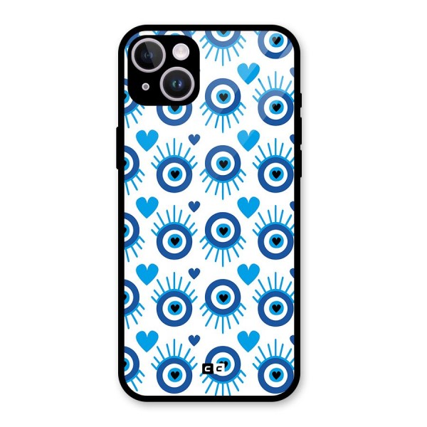 Hands Draw Eye Glass Back Case for iPhone 14 Plus