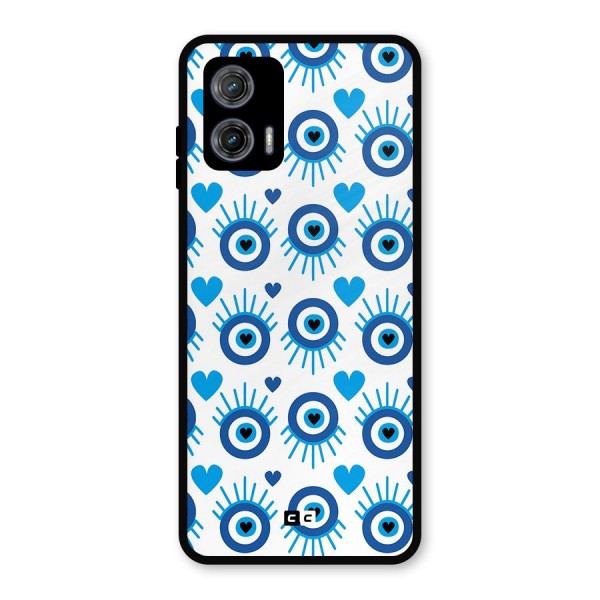 Hands Draw Eye Metal Back Case for Moto G73