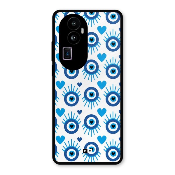 Hands Draw Eye Metal Back Case for Oppo Reno10 Pro Plus